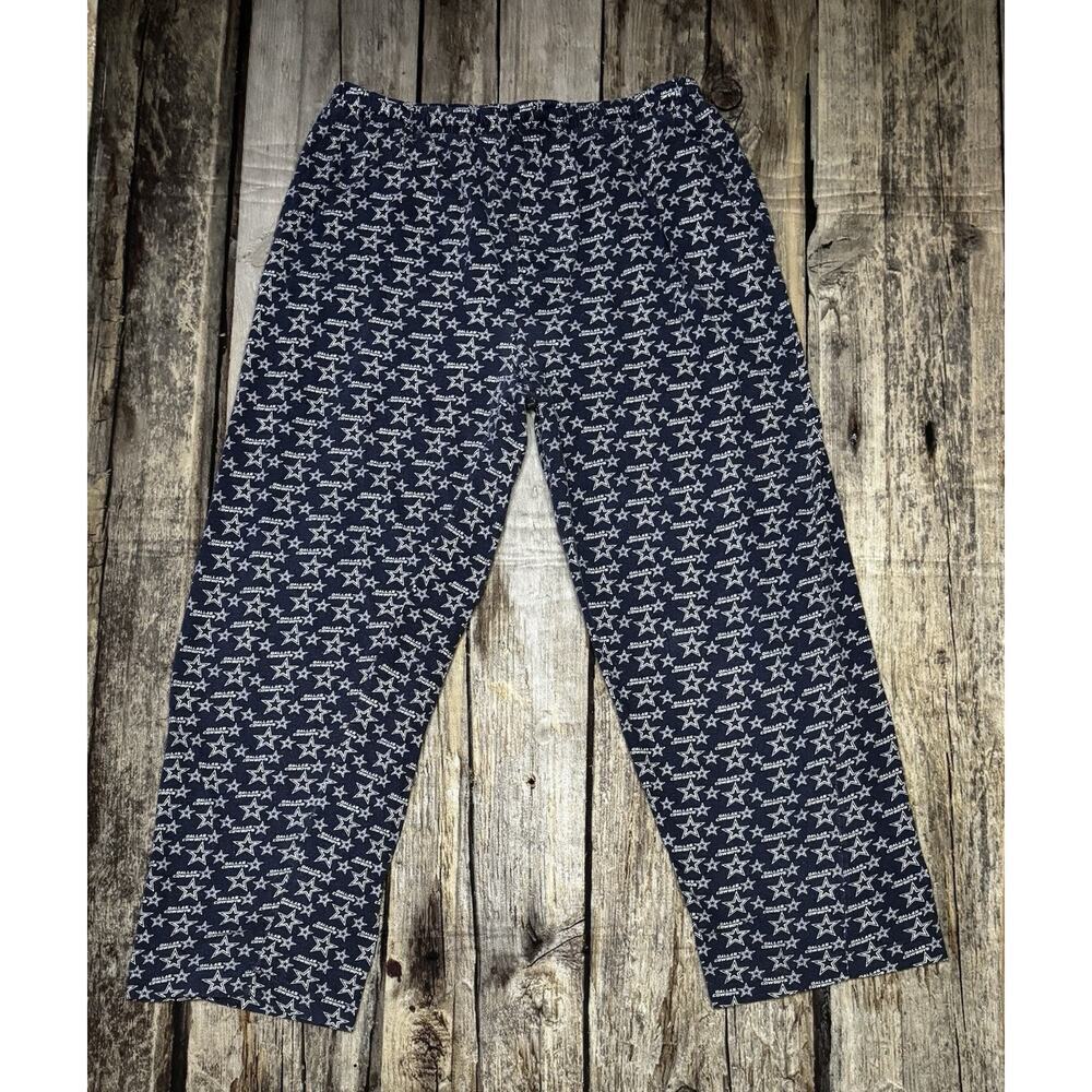 Dallas Cowboys Authentic Mens Lounge Sleep Pants Blue Star AOP Size Medium